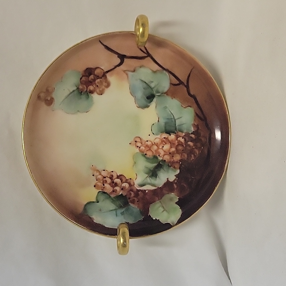 Favorite Bavaria Hand Painted Two Handled Dish, Vintage